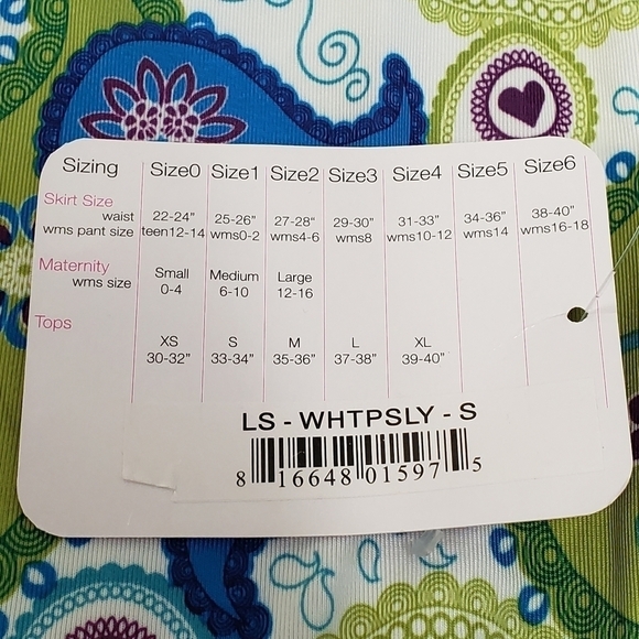 Running Skirts Paisley Print Performance Sweat Wicking Top Womens Size Small - Picture 6 of 8